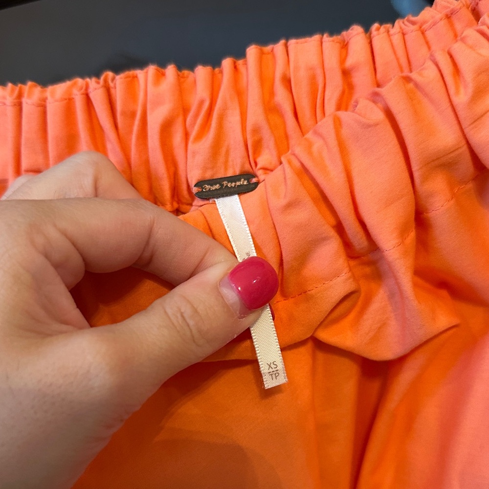 Free People Vibrant Orange Midi Skirt Set - Picture 2 of 5